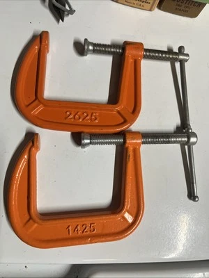 Pony 2625 & 1425 Classic Hobby C-Clamps 2. 1/2in x 2. 1/2” - Image 1 of 2