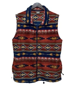 Angderson Arizona Suroeste Azteca Cremallera Completa Polar Suéter Chaleco Western Para Hombre’s XL - Imagen 1 de 13