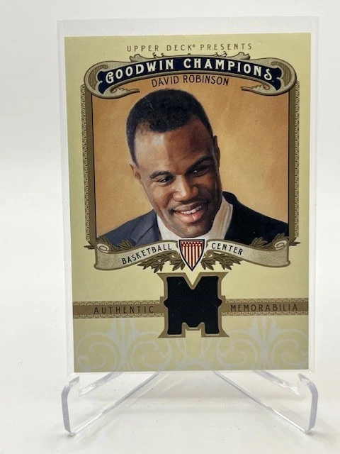 2012 UD GOODWIN CHAMPIONS DAVID ROBINSON GU JERSEY #M-DR SPURS - Image 1 of 1