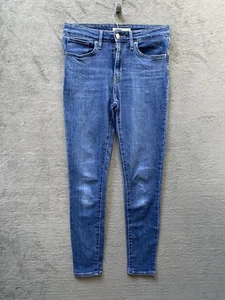 Levi’s 721 High Rise Blue Skinny Jeans W27 Womens Stretch Slim leg - Picture 1 of 14