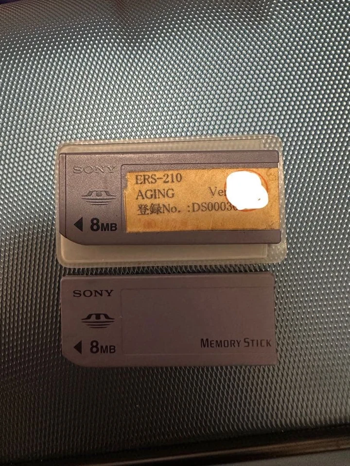 Lot 2 Sony AIBO ERS-210 AGING Program Memory Stick Collectible Accessory JAPAN - Image 1 of 1