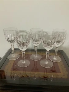 VTG Waterford Kildare Crystal Claret Wine Glasses 6.5” Set of 5 - Picture 1 of 9