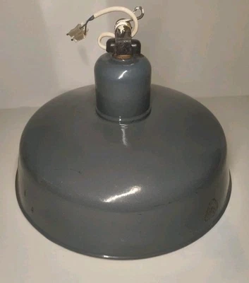 Industrielampe Werkstattlampe Fabriklampe Siemens  Emaille Lampe Loft Vintage  - Bild 1 von 4