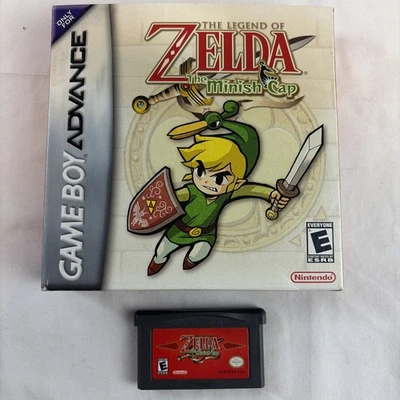 The Legend of Zelda The Minish Cap GBA Game Boy Advance Authentic In Box - Image 1 of 4