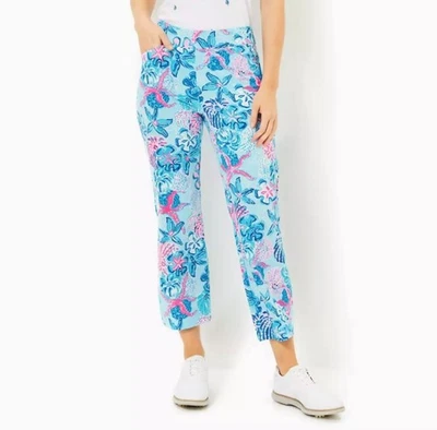 Pantalón Corto Lilly Pulitzer Luxletic Alston Bahamas Beach Comber Golf Talla 00 Foto 1 de 4