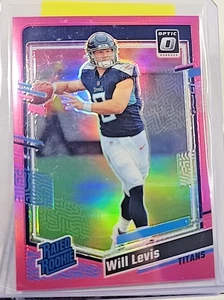 2023 Donruss Optic Will Levis Pink Prizm Rated Rookie RC #298 Titans SP - Bild 1 von 2