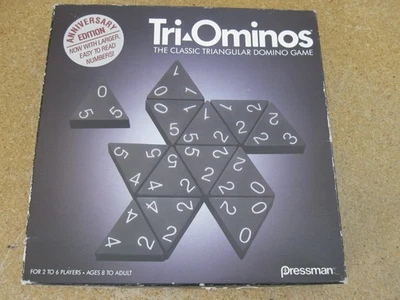Tri-Ominos 25th Anniversary Edition 1993 Triangular Domino Game Vintage EUC - Image 1 of 4