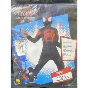SPIDER-MAN COSTUME SIZE Child 8-10 PADDED JUMPSUIT W/SHOE COVERS/MASK - Picture 1 of 5