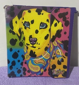 Vintage Lisa Frank gelber Dalmatiner Paisley Trapper Halter - Bild 1 von 9