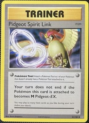 Pidgeot Spirit Link 81/108 Evolutions Regular - Pokémon Card - Image 1 of 2