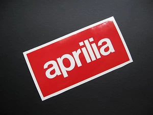 APRILIA Vinilo Logo Calcomanía Pegatinas x2 - Imagen 1 de 1