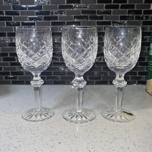3 Waterford Crystal Powerscourt Claret Wine marca antigua - Imagen 1 de 7
