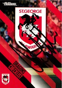 Signed 2021 ST GEORGE ILLAWARRA DRAGONS NRL Card ANTHONY GRIFFIN - Picture 1 of 2