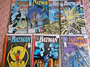 BATMAN LOT(7) 440 ... 448 HIGH GRADES 1989-1990- - Picture 1 of 3