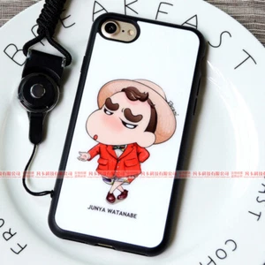 Crayon Shin-Chan schmale Handyhülle für iPhone 7 8 Plus Abdeckung Kind Junge Mädchen Geschenk - Bild 1 von 2
