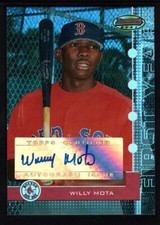 WILLY MOTA 2005 BOWMAN'S BEST RC ROOKIE AUTOGRAPH RED SOX AUTO SP #535/974 $15