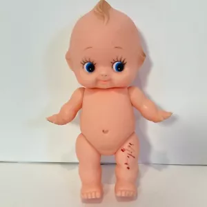 Vintage Kewpie Rubber Doll Hong Kong Baby 1960s ? collectible Flawed Marks - Picture 1 of 9