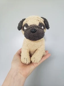John Lewis Marrone Carlino Cane Giocattolo Morbido Peluche Spugna Maferial Beanie Pumforter - Foto 1 di 6