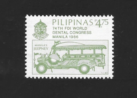 Philippines 1987 75th FDI World Dental Congress in Manila - MNH Cover