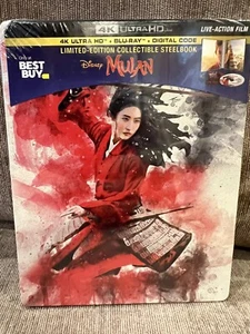 Mulan (4K Ultra HD+Blu-ray+Digital Code, 2020; Only at Best Buy Steelbook) NEW - Picture 1 of 2