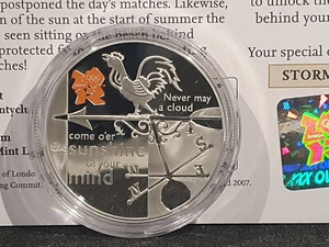(L1022) Celebrazione della Gran Bretagna ~ Silver Proof £5 ~ Il corpo ~ METEO - Foto 1 di 3