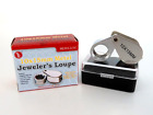 New 10x15mm Metal  Jeweler's Pocket Eye Loupe Magnifier with Case