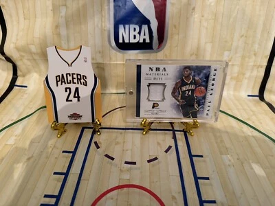 2010-11 Panini Threads #33 Paul George Rookie Free Authentic GAME Worn Jersey - Image 1 of 2