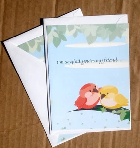 Lote de 2 tarjetas de felicitación de amistad con sobres colección Hope - Imagen 1 de 3