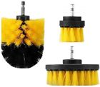 Drill Brush Set 3/8/12 pc Tile Grout Power Scrubber Cleaner Spin Tub Shower Wall
