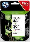 HP 304 / 304XL Black / Tri-Colour Ink Cartridge For ENVY 5020 5010 Printers lot