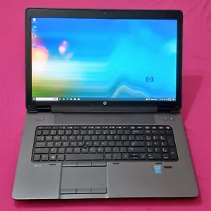 HP ZBook 17 G2 Intel I7-4810mq 2.8-3.8Ghz 16GB 512GB AMD RX 5500 XT AX200NGW - Picture 1 of 13