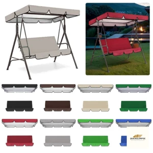 Ersatz Baldachin für Schaukelsitz 2/3 Sitzer + Top Größen Garten Park Abdeckung UK - Bild 1 von 7