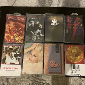 Mixed Lot (8) Cassette Tapes, Indie Rock, Pop Folk Fleetwood, Paul McCartney - Picture 1 of 5