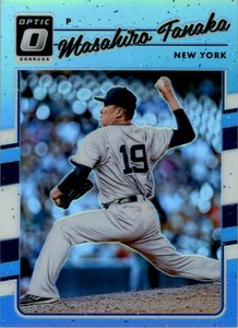 2017 Donruss Optic Carolina Blue #123 Masahiro Tanaka /50 - NM-MT