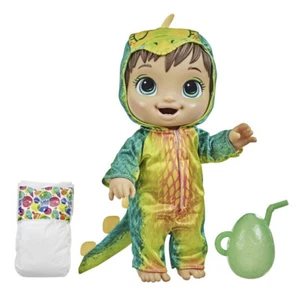Baby Alive Dino Cuties Muñeca Stegosaurus Cabello Marrón Dinosaurio Conjunto - Imagen 1 de 6