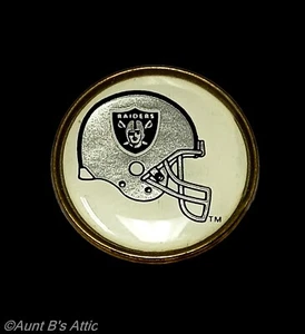 De colección Las Vegas Raiders C.O.P. Marcador de pelota de golf Inc de latón y esmalte de 1" de diámetro - Imagen 1 de 3