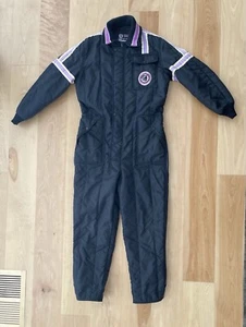 Vintage ‘70s Arctic Cat Black Snowmobile Suit 1-Piece Adult Size M Arctic Wear - Picture 1 of 18