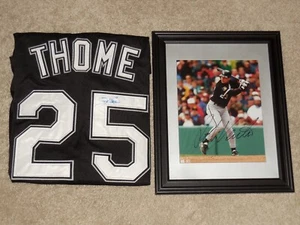 ROBIN VENTURA / JIM THOME Autographed Jersey & Photo - CHICAGO WHITE SOX! - Picture 1 of 3