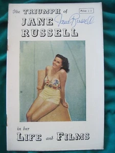 Rare 1946 FIRST BOOK ON JANE RUSSELL - SIGNED BY JANE RUSSELL See Pictures - Picture 1 of 10