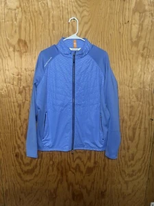 Peter Millar Crown Sport Merge Elite Hybrid Golf Jacket Bondi Blue Size Large - Picture 1 of 15