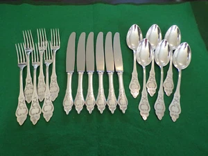 Koch & Bergfeld Friesenmuster Tafelbesteck 6 Personen 18 Teile Echtsilber 925er - Bild 1 von 9