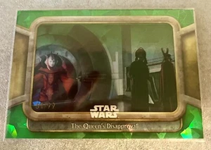 2024 Topps Chrome Star Wars Sapphire Green The Queens Disapproval 61/99 - Picture 1 of 2
