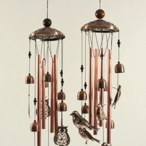 Large Wind Copper Bells Chimes Garden Yard Outdoor Home Decor Tubes Ornaments - Picture 1 of 13