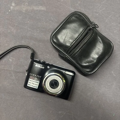 Nikon Coolpix L23 Digitalkamera Kompaktkamera Schwarz 10.1 Megapixel  - Bild 1 von 4