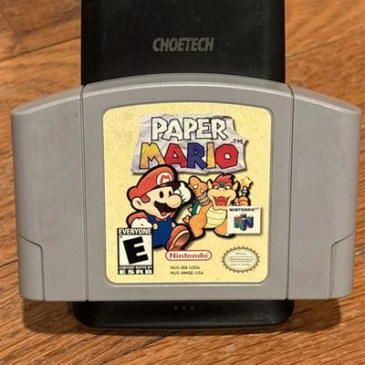 Paper Mario (Nintendo 64, 2001) очищенный/протестированный/подлинный N64 - 512 - Изображение 1 из 2