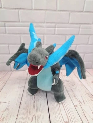 NINTENDO Mega Charizard X Plush Doll Pokemon Center 9" 2016 Pokemon Official China