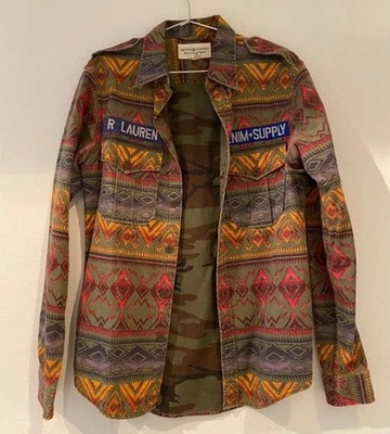 CAMISA AZTECA RALPH LAUREN DENIM & SUPPLY MILITAR SUROESTE PARA HOMBRE TALLA XS Foto 1 de 4