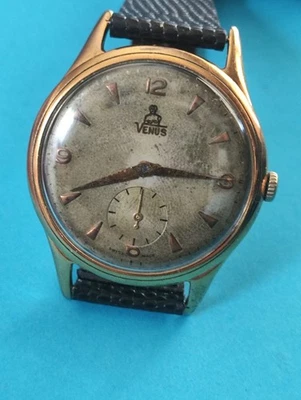 Vintage Large 38mm VENUS 19 Jewels Manual Wind Men's Watch _3942 - Image 1 of 4