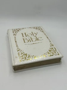 Neu Heilige Bibel versiegelt Leder gebunden Blattgold Nelson Regency Familie Altar 703W - Bild 1 von 8