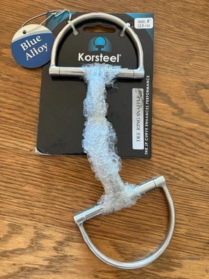 Korsteel синий сплав JP Dee кольцо Snaffle бит, размер 5» (12,5 см), синий сплав, новый в упаковке - Изображение 1 из 4